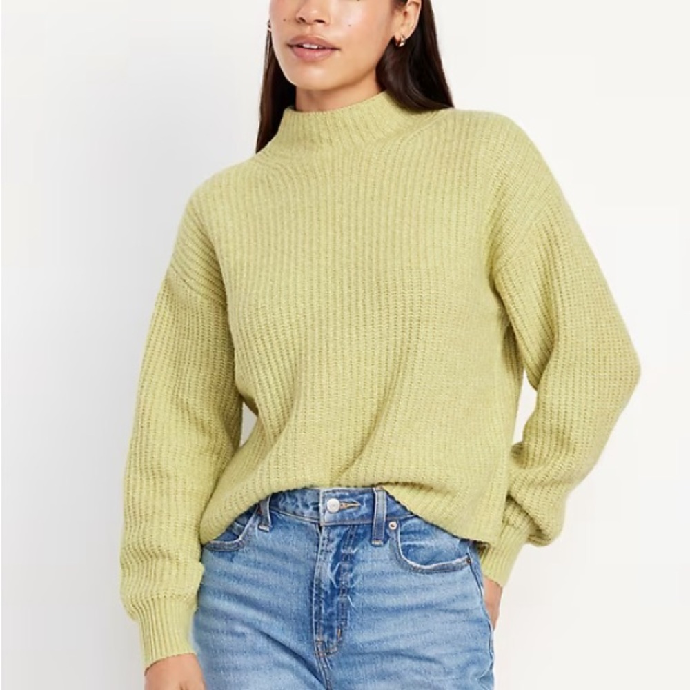 NWT Old Navy SoSoft Cropped Mock Neck Sweater